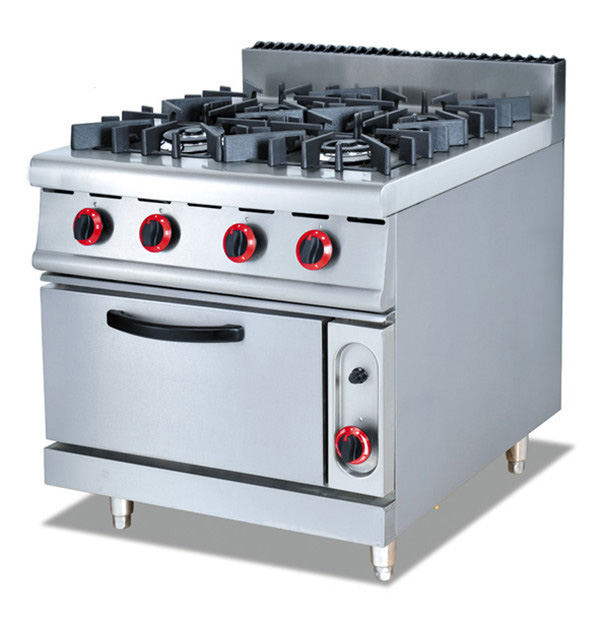 4 burner gas cooking range with gas oven