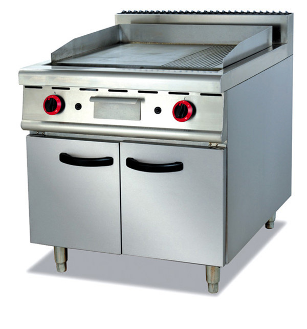 Gas griddle with Cabinet