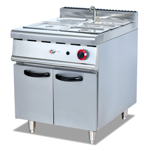 Gas Bain Marie with Cabinet