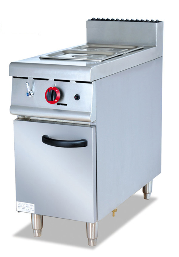 Gas Bain Marie with Cabinet