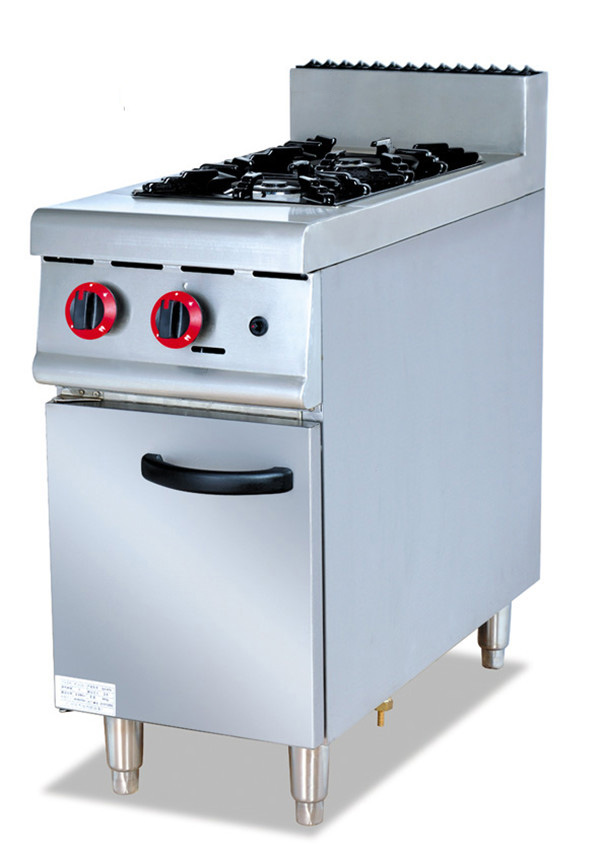 2 burner gas range with cabinet