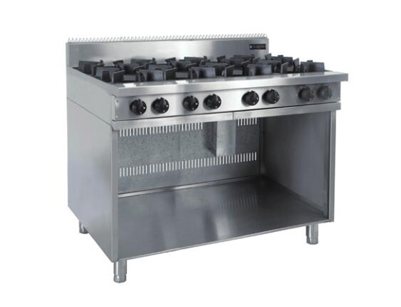 Commercial stainless steel 8 burner gas cooking stove