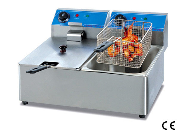 Table top double tank electric deep fryer