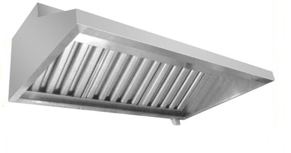 Stainless steel kitchen exhaust hood syst