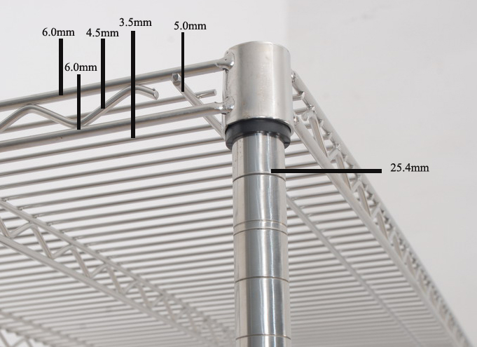 Commercial heavy duty stainless steel cold room wire shelvin