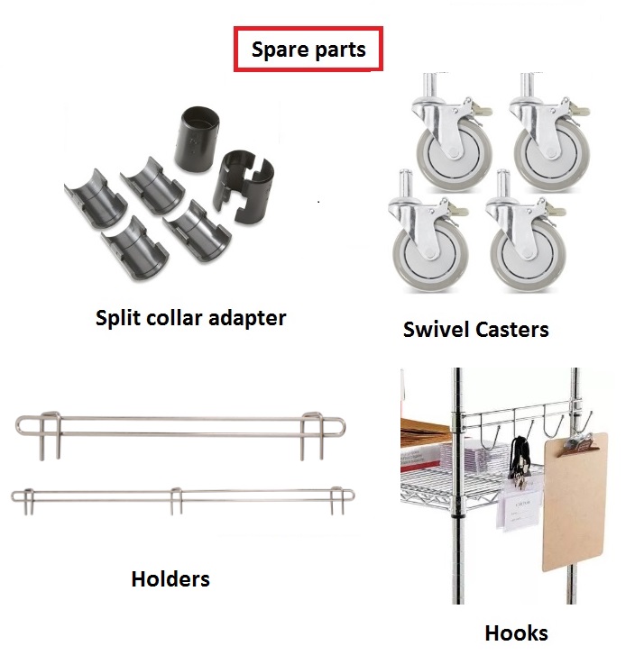 Commercial heavy duty cool room plastic coated wire shelving